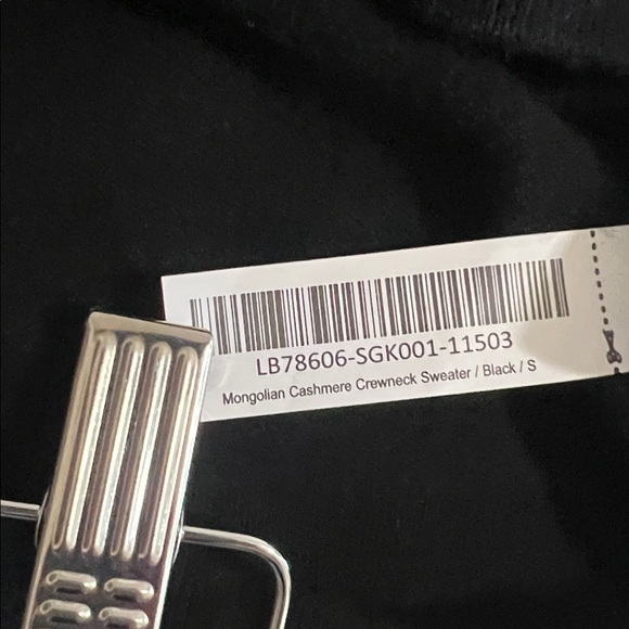 Quince Mongolian 100% Cashmere Crewneck Sweater Black Sz Small - Picture 6 of 6